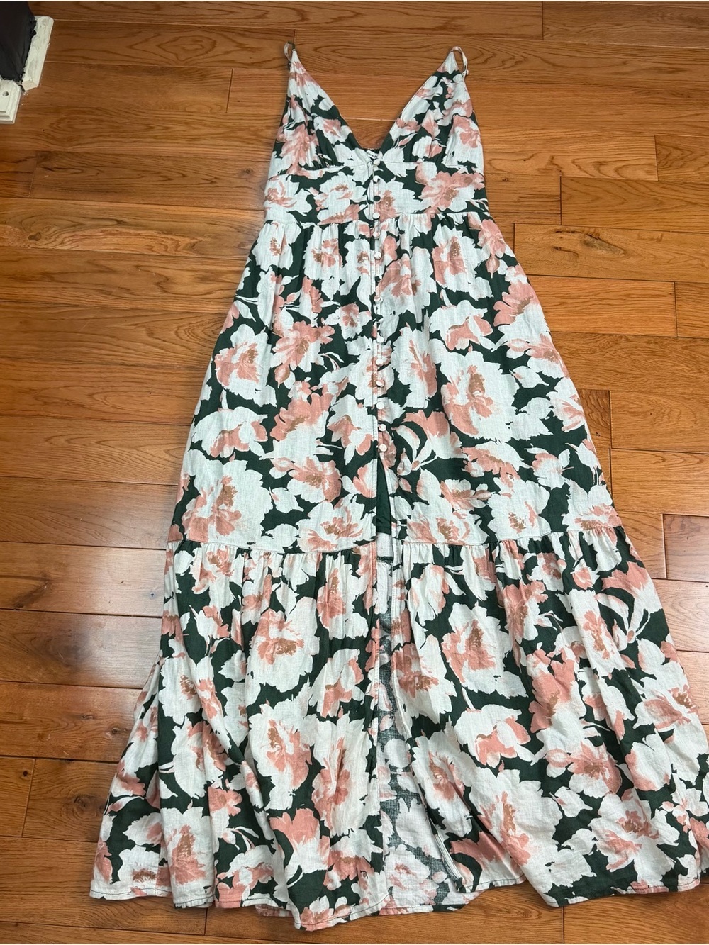 Abercrombie & Fitch Linen Blend Floral Maxi Dress - Picture 6 of 10
